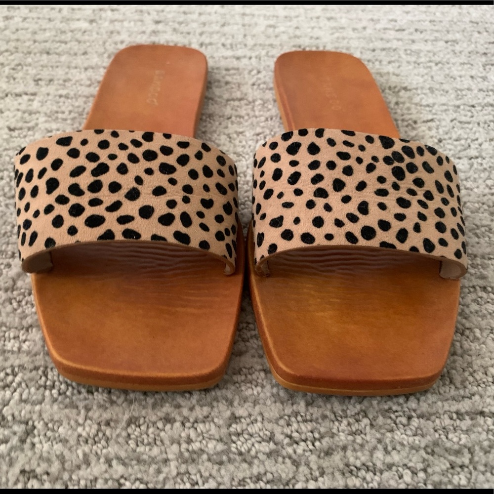 Animal print sandals